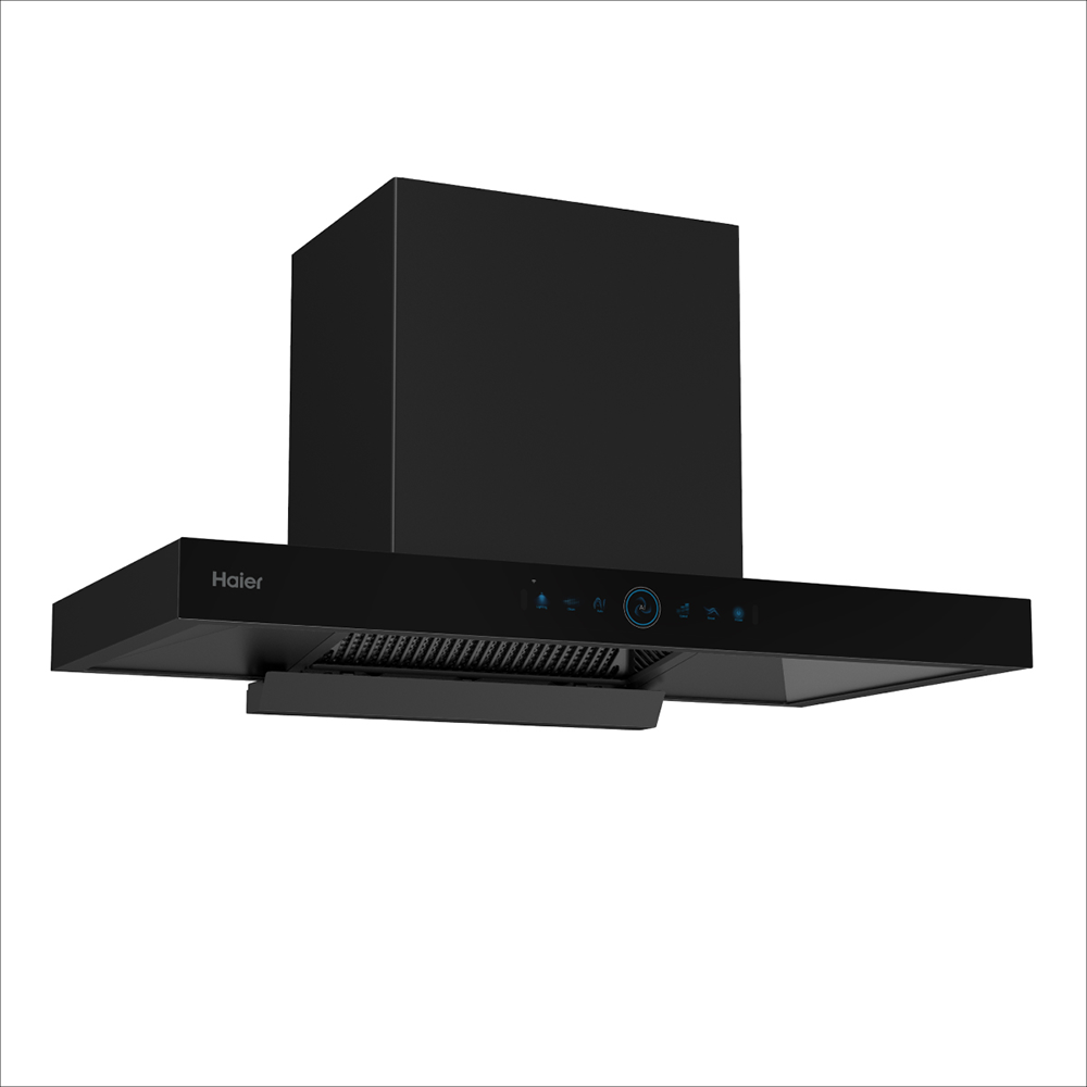Haier Unique Pyramid Filter 2000 mÂ³h Suction Power Heat Auto Clean Chimney